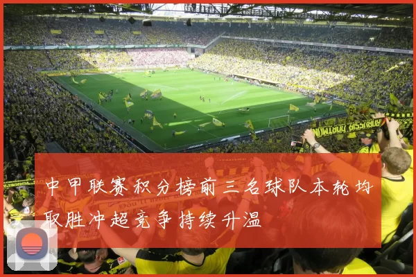 中甲联赛积分榜前三名球队本轮均取胜冲超竞争持续升温